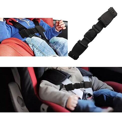 Seat Chest Harness Clip,Anti Escape Seat Strap Baby Harness Chest Clip,Baby Anti-Slip Safety Strap,for Baby Seats,Strollers,High Chairs,Baby Carrier,Schoolbags,Adjustable from 6.69"to 8.35" in Saudi Arabia
