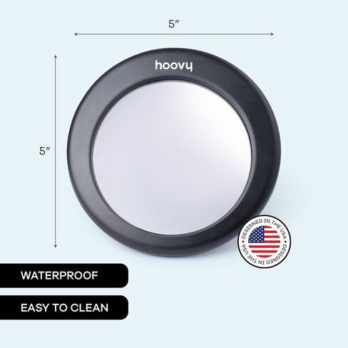 Stroller Mirror – Shatter-Resistant Baby Mirror, 360° - 5in - Adjustable, Wide View Stroller or Carriage Mount – Black in Kuwait