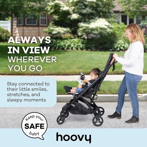 Stroller Mirror – Shatter-Resistant Baby Mirror, 360° - 5in - Adjustable, Wide View Stroller or Carriage Mount – Black in Kuwait