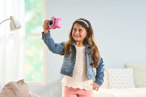 VTech KidiZoom Duo FX, Kids Camera with Colour Screen, 8MP, Photos, Selfies & Videos, AR Filters, 20 Games, 75 Photo & Video Effects, Filters & Frames, for Infants Aged 3, 4, 5, 6, 7 + Years, Pink in Kuwait