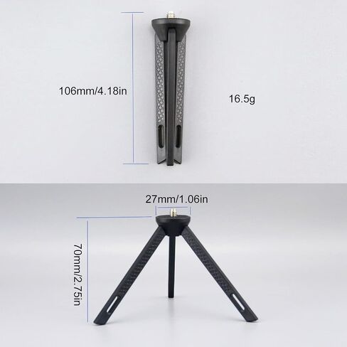 Desktop Tripod Stand for LED Camping Light Portable Work Lamp Holder Tabletop Mount Base with 1/4-Inch Thread Screw Post Black Polymer in Kuwait