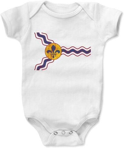 500 LEVEL St. Louis Baby Infant One Piece Bodysuit (3-24 Months) - St. Louis Missouri Flag in Kuwait