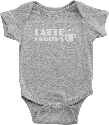 Latte Larry's Enthusiastic Coffee Infant One-Piece Bodysuit, Soft Cotton in Kuwait
