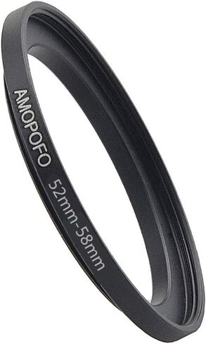 52 to 58mm /52mm to 58mm Step Up Ring Filter Adapter for UV,ND,CPL,Metal Step Up Ring,Compatible with All 52mm Camera Lenses & 58mm Accessories in Kuwait