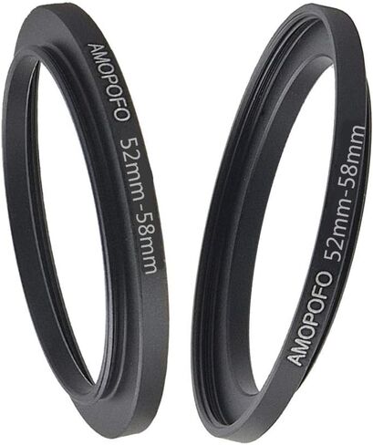 52 to 58mm /52mm to 58mm Step Up Ring Filter Adapter for UV,ND,CPL,Metal Step Up Ring,Compatible with All 52mm Camera Lenses & 58mm Accessories in Kuwait