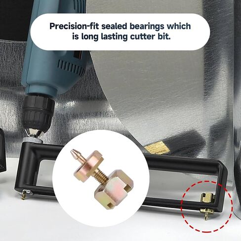 HC1B Pivot Pin Set Compatible with Malco HC1 and HC2 Cutters, with Grainger 1ELG5 and 1ELH8 Sheet Metal Hole Cutters, HC2 Hole Cutters Pivot Replacement Parts in Kuwait