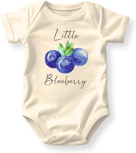 Little Blueberry Baby Bodysuit, Blueberry Kids Tee Fruits Outfit in Kuwait