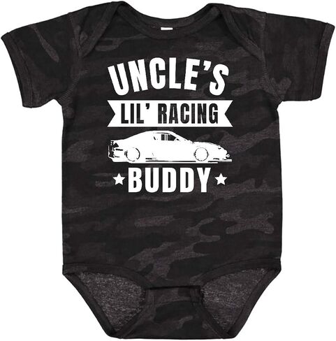 inktastic Uncles Lil Racing Buddy Baby Bodysuit in Kuwait