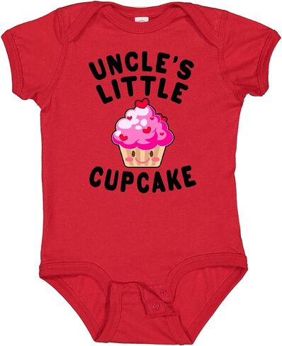 inktastic Uncles Little Cupcake Baby Bodysuit in Kuwait