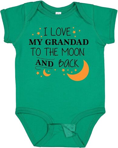 inktastic I Love My Grandad To the Moon and Back Baby Bodysuit in Kuwait