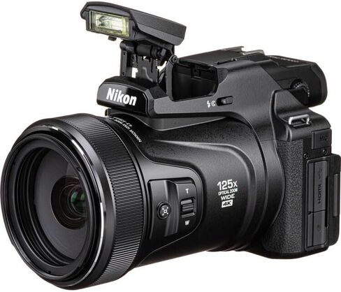 Nikon COOLPIX P1100 125x Super Optical Zoom Compact Camera 24-3000mm 4K Digital Bundle with Cleaning Kit + 64GB Memory Card in Kuwait