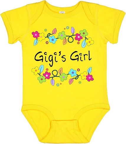 inktastic Gigis Girl- Bright Flowers Baby Bodysuit in Kuwait