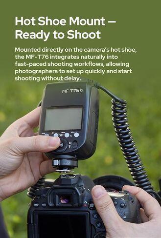 Godox MF-T76S MF-T76 S Macro Twin Flash for Sony Camera Flash Speedlight,76Ws 2.4G TTL 1/8000 HSS,LCD Display Adapter Rings,1.2s Recycle Time,550 Full Power Flash in Kuwait