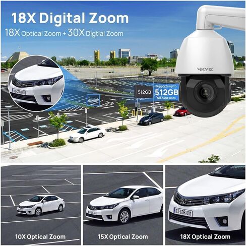 8MP 25X Optical Zoom PTZ POE Camera, Auto Tracking, 328ft IR Night Vision | 5.9-147.5mm Motorized Lens, Human Vehicle Detection, Patrol and Scan, Two-Way Talk, Up to 512GB, ON-VIF, PTZ-4825X-ISG in Kuwait