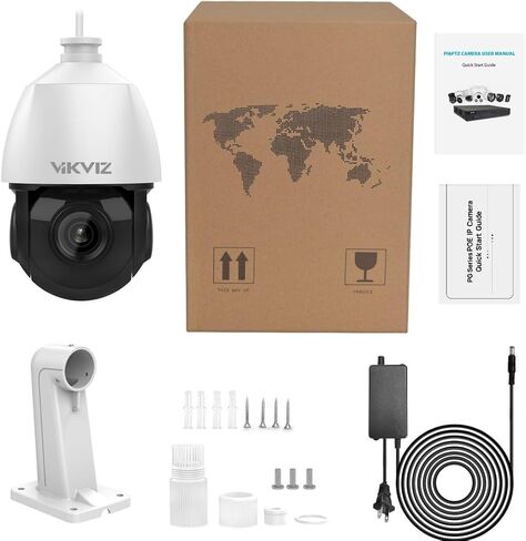 8MP 25X Optical Zoom PTZ POE Camera, Auto Tracking, 328ft IR Night Vision | 5.9-147.5mm Motorized Lens, Human Vehicle Detection, Patrol and Scan, Two-Way Talk, Up to 512GB, ON-VIF, PTZ-4825X-ISG in Kuwait