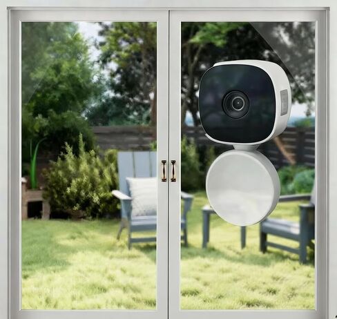 VEESKY Window Security Camera, 2K Indoor Monitoring, No WiFi Needed, AI Detection, Night Vision, Two-Way Audio, Cloud Storage, Magnetic Base, USB Powered in Kuwait
