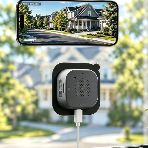 (1 Pack) 2K 3MP Window Camera with Night Vision, 5GHz & 2.4GHz WiFi Indoor Camera for Home Security, Anti-Glare Design, Motion/Human Detection, Easy & Quick Setup, 24/7 Recording in Kuwait