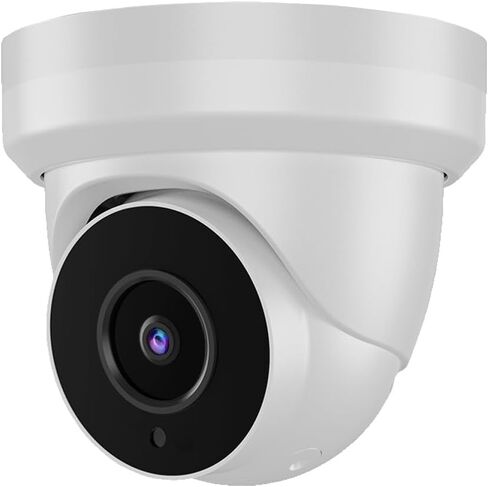 8MP 4K IP PoE Turret Camera Outdoor, H.265 PoE IP Security Dome Camera with 80ft Night Vision, 2.8mm Lens, 105° Wide Angle, Built-in Mic, WDR, Compatible with Third-Party NVRs and Software in Kuwait