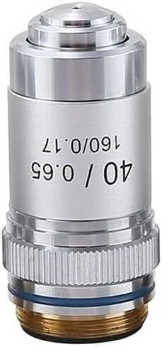 Achromatic Microscope Objective Lens 4X 20X 40X 60X 100X For Biological Lab Use RMS Thread 195Mm Tube Length Copper Core(40X) in Kuwait