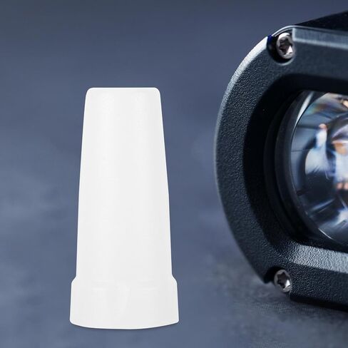 Flashlight Diffuser Attachment for Flashlights and Lighting Devices, White Plastic Cover with Bright White Soft Light, Reduces Glare and Protects Eyes, Lightweight Clip-on Diffuser in Kuwait