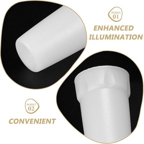 Flashlight Diffuser Attachment for Flashlights and Lighting Devices, White Plastic Cover with Bright White Soft Light, Reduces Glare and Protects Eyes, Lightweight Clip-on Diffuser in Kuwait