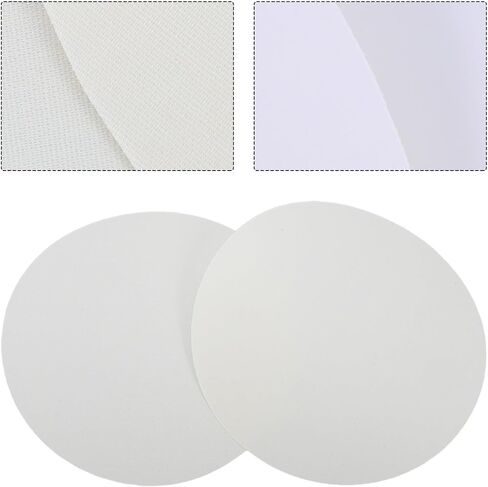 2pcs round Lampshade Diffuser Cover for Table Light and Downlight, Beige Cloth Material with Optimal Light Distribution and Easy to Install for Bedrooms and Living Rooms in Kuwait