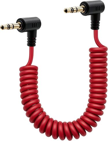 3.5mm TRS to TRS Patch Cable Suitable for Canon Nikon Sony Cameras Microphone Adapter Cord Compatible with Rode VideoMicro Wireless GO II DJI Mic 2 Movo Comica Boya DSLR External Microphones in Kuwait