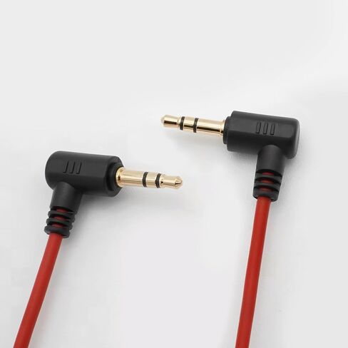 3.5mm TRS to TRS Patch Cable Suitable for Canon Nikon Sony Cameras Microphone Adapter Cord Compatible with Rode VideoMicro Wireless GO II DJI Mic 2 Movo Comica Boya DSLR External Microphones in Kuwait