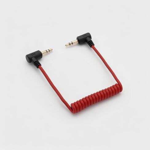 3.5mm TRS to TRS Patch Cable Suitable for Canon Nikon Sony Cameras Microphone Adapter Cord Compatible with Rode VideoMicro Wireless GO II DJI Mic 2 Movo Comica Boya DSLR External Microphones in Kuwait