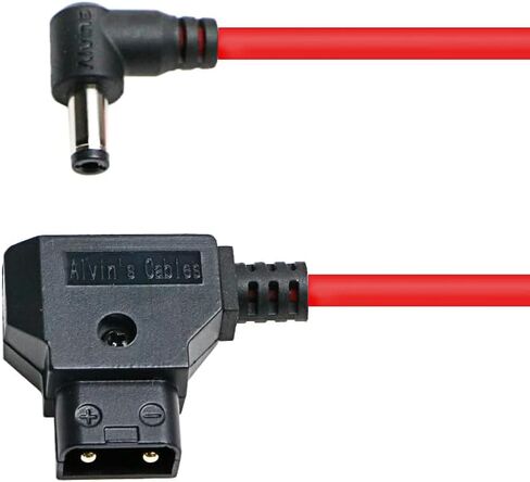 Alvin's Cables Ultra Soft Dtap to DC Cable Right Angle for Atomos Shogun,D-tap to 2.1 DC Power Cable for Blackmagic Video Assist,SmallHD 702,for Feelworld FW568 Monitor 1m|39.7in in Kuwait