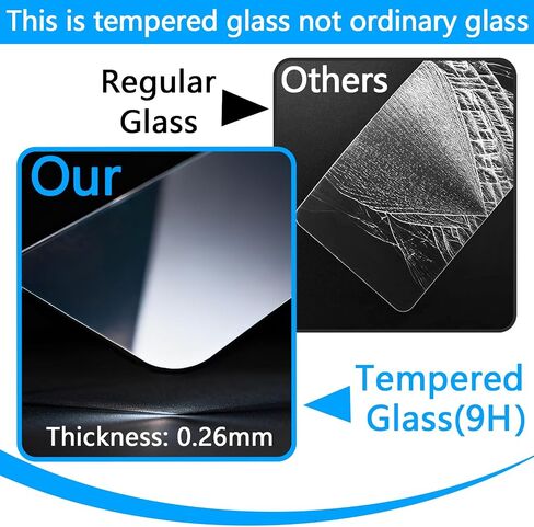 2PCS Tempered Glass Screen Protector for Compatible with Panasonic Lumix S1II, S1 IIE, DC-GH7, DC-S1RII, DC-G97, 9H Hardness, Anti-Scratch, Easy Installation Kit in Kuwait
