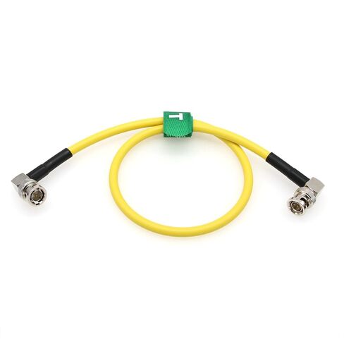 4K 12G SDI BNC Video Coaxial Cable for RED Komodo Komodo-X V-Raptor XL DSMC2 Camera Ninja V Shogun SmallHD Portkeys Feelworld Monitor Teradek, Yellow Canare 80cm in Kuwait