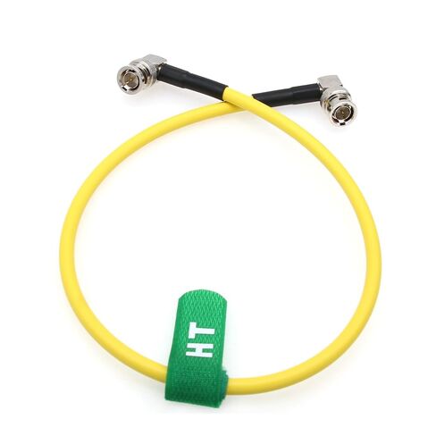 4K 12G SDI BNC Video Coaxial Cable for RED Komodo Komodo-X V-Raptor XL DSMC2 Camera Ninja V Shogun SmallHD Portkeys Feelworld Monitor Teradek, Yellow Canare 80cm in Kuwait