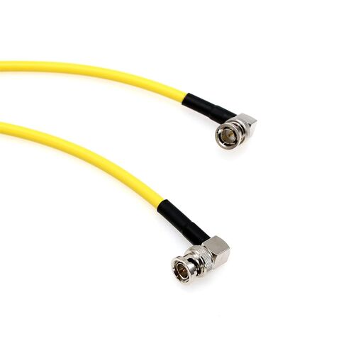 4K 12G SDI BNC Video Coaxial Cable for RED Komodo Komodo-X V-Raptor XL DSMC2 Camera Ninja V Shogun SmallHD Portkeys Feelworld Monitor Teradek, Yellow Canare 80cm in Kuwait