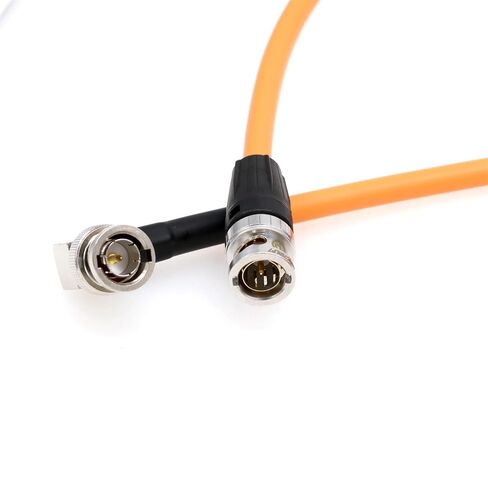 12G SDI 4K 60p Cable for Sony Venice FX9 Alexa 35 Komodo Camera Teradek Transvideo Blackmagic SmallHD Atomos Monitor, 90-Degree to Straight BNC 50cm in Kuwait