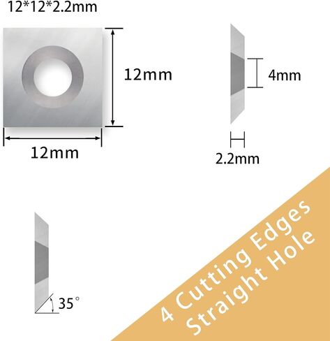 CNC Spoilboard Surfacing Router Bit, 1/4" Shank 1-1/4" Cutting Diameter, Slab Flattening Router Bits Planing Bit with 1 Box Carbide Inserts (10PCS) in Kuwait