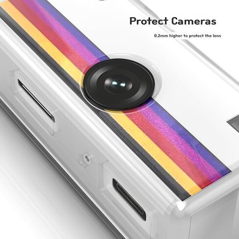 Transparent TPU Case with Tempered Glass Screen Protector for Ko dak Charmera Keychain Camera, 2-in-1 Full Protection Kit in Kuwait