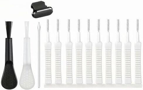 13 Pieces Charging Port Port Cleaner Kit Non-Conductive USB Connector Cleaning Brush Dust-Lifting Hooks Phone Cleaning Kit for Office in Kuwait