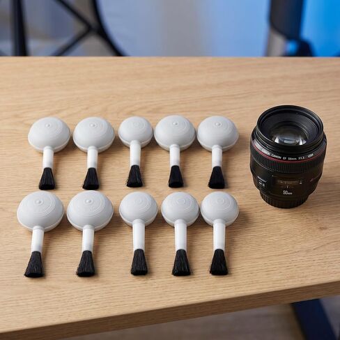 Balacoo 10pcs Camera Lens Duster Brush and Air Blower Kit for DSLR Cameras with Detachable Brush Attachment and Cleaning Cloth Abs Sturdy Material Construction for Comprehensive Cleaning in Kuwait