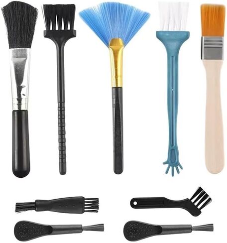 10-Piece Keyboard Cleaning Brush Kit, Multi-Purpose Dust Removal Tools for PC, Laptop, Camera, Car, Phone in Kuwait