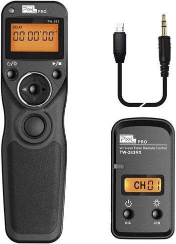 Wireless Shutter Release Comaptible for Canon, Pixel TW-283 E3/N3 Wireless Remote Control Timer Shutter Release Cable Compatible for Canon EOS 1300D 1100D 760D 750D 5D IV III 1D 6D II 7D in Kuwait