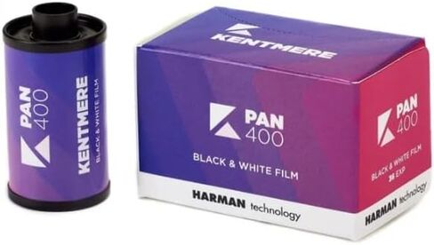 2 Pack of Kentmere Pan 400 Black and White Negative Film, 35mm Roll Film, 36 Exposures in Kuwait