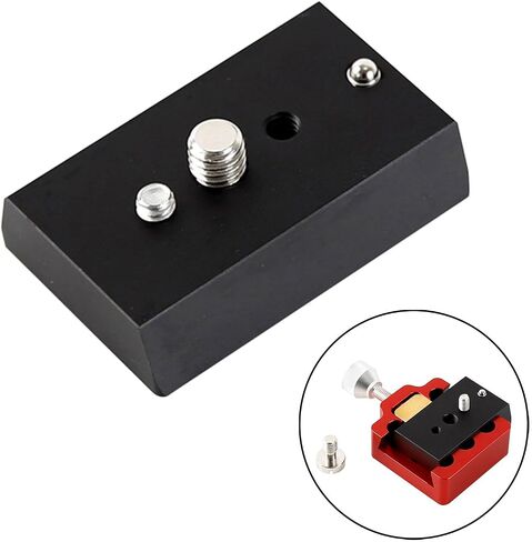 Dovetail Mounting Plate, 65x43x15mm Metal Narrow Rail Adapter for Astronomical Telescopes and Equatorial Mounts in Kuwait
