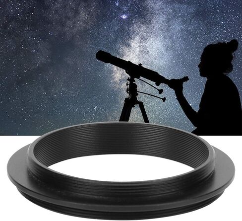 M48 to M54 Adapter, Aluminum Alloy Telescope Accessory with Extinction Coating for Astronomical Telescope Camera Connection, 1PCS Black in Kuwait