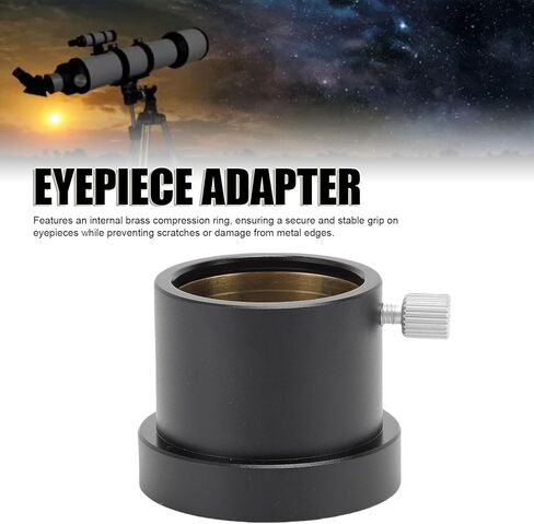 Diyeeni M42 to 1.25 Inch Adapter, Aluminum Alloy T2 to 1.25 Inch Eyepiece Adapter, Telescope Eyepiece for Telescope Accessory 5P9908A in Kuwait