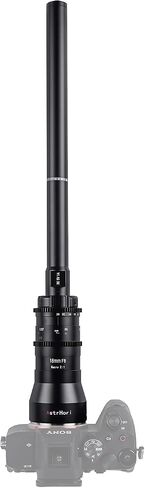 AstrHori 18mm F8 APS-C Wide Angle 2X Macro Probe Lens Built-in Ring Light for Sony E Mount Series Mirrorless Cameras A7,A7R,A7S,A9,A6000,A6300,A6500,A6400,A6600,NEX-3,NEX-7,NEX-5.etc(Black) in Kuwait