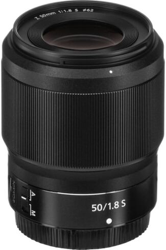 Nikon Z 50mm f/1.8 S Lens Compatible with Z Mount (Full Frame) Bundle with 62mm UV Filter + Lens Cap Keeper + Deluxe Cleaning Kit + Cleaning Cloth (5 Items) in Kuwait