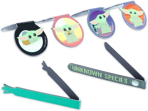 Star Wars Sticker Bundle | 12 Sheets of Mandalorian Decoration Stickers Plus Bookmark Page Clips | Baby Yoda Decor in Kuwait