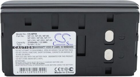 2100mAh Replacement Battery for Sharp VL-MX7U VL-E32U FZ168 VL-E42U VL-E30S VL-H400S BT77 VL-M4S VL-E36U VL-M6GY VL-L310U (6.0V) in Kuwait
