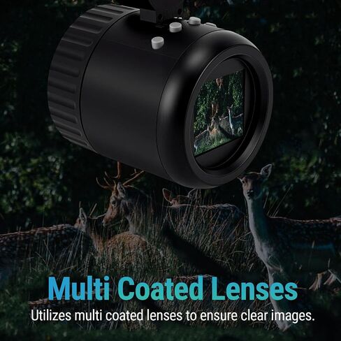 Diyeeni Monocular Telescope Electronic Eyepiece, Multi Coated 10X Zoom with 1.54 Inch Screen for Camping Astronomical Observation in Kuwait
